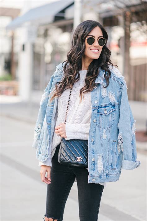 oversized jean jacket outfit